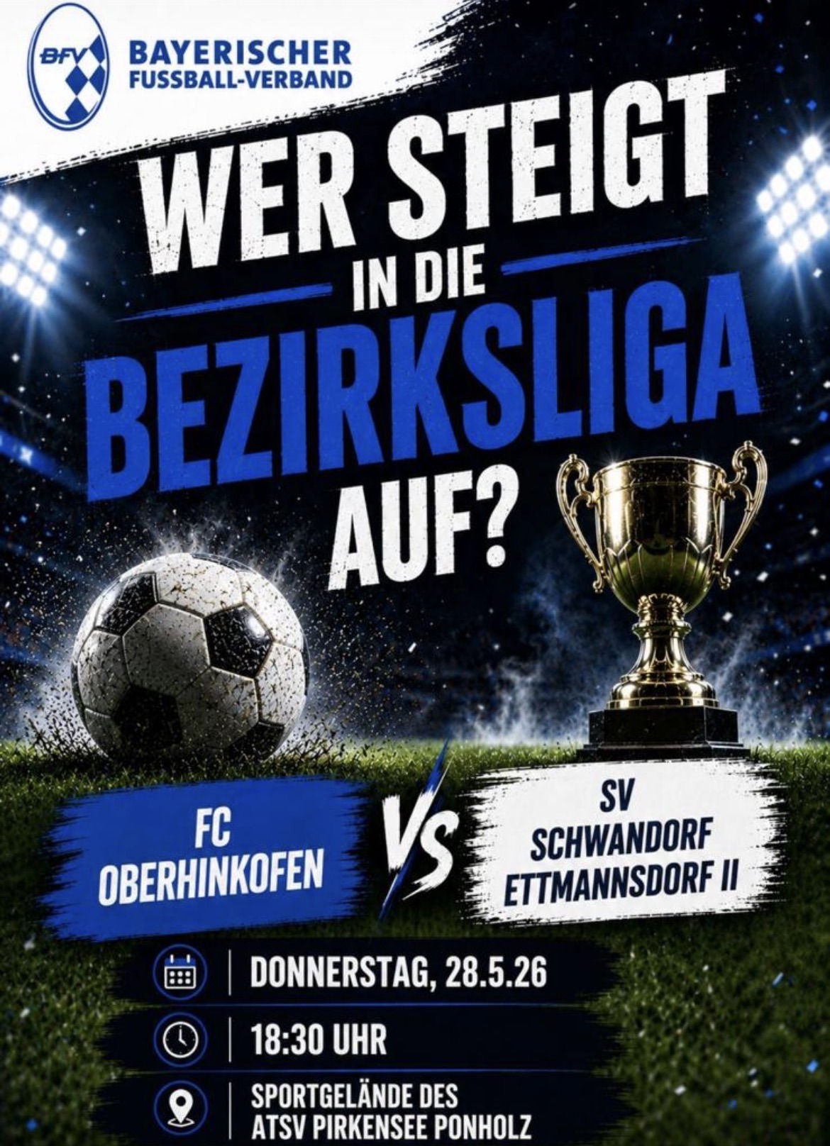 Bezirksliga-Relegation 3. Runde: FCO – Schwandorf-Ettmannsdorf II